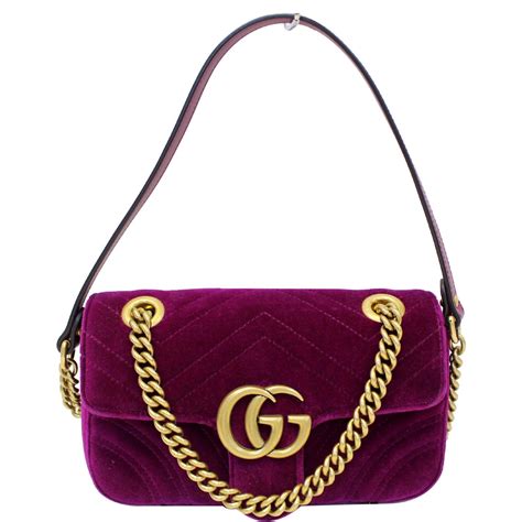 gucci mini velvet marmont|Gucci Marmont velvet crossbody.